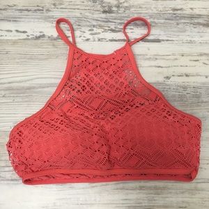 Coral Crochet Swim Bralette